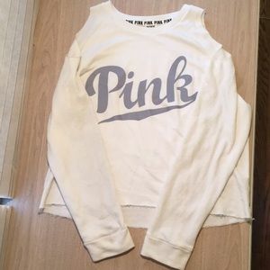 PINK brand sweatshirt.Minor stain on right sleeve.
